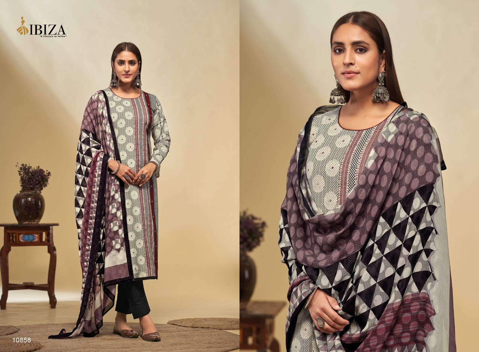 Ibiza Saira Lawn Cotton Digital Printed Salwar Kameez Wholesale catalog