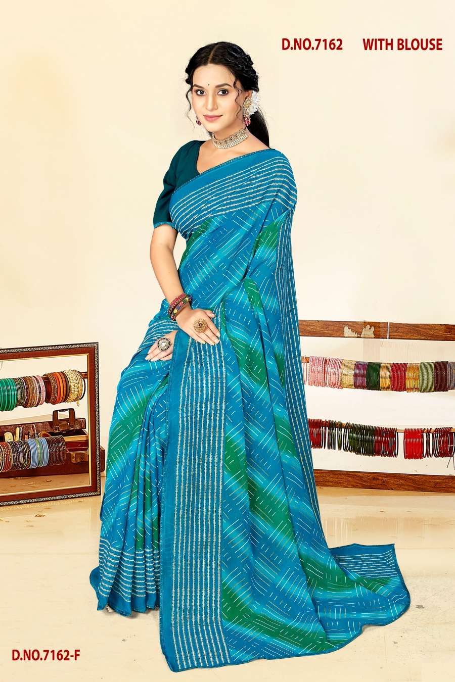 INDER SILK MILLS BLACK MONEY-7162 Saree Wholesale catalog