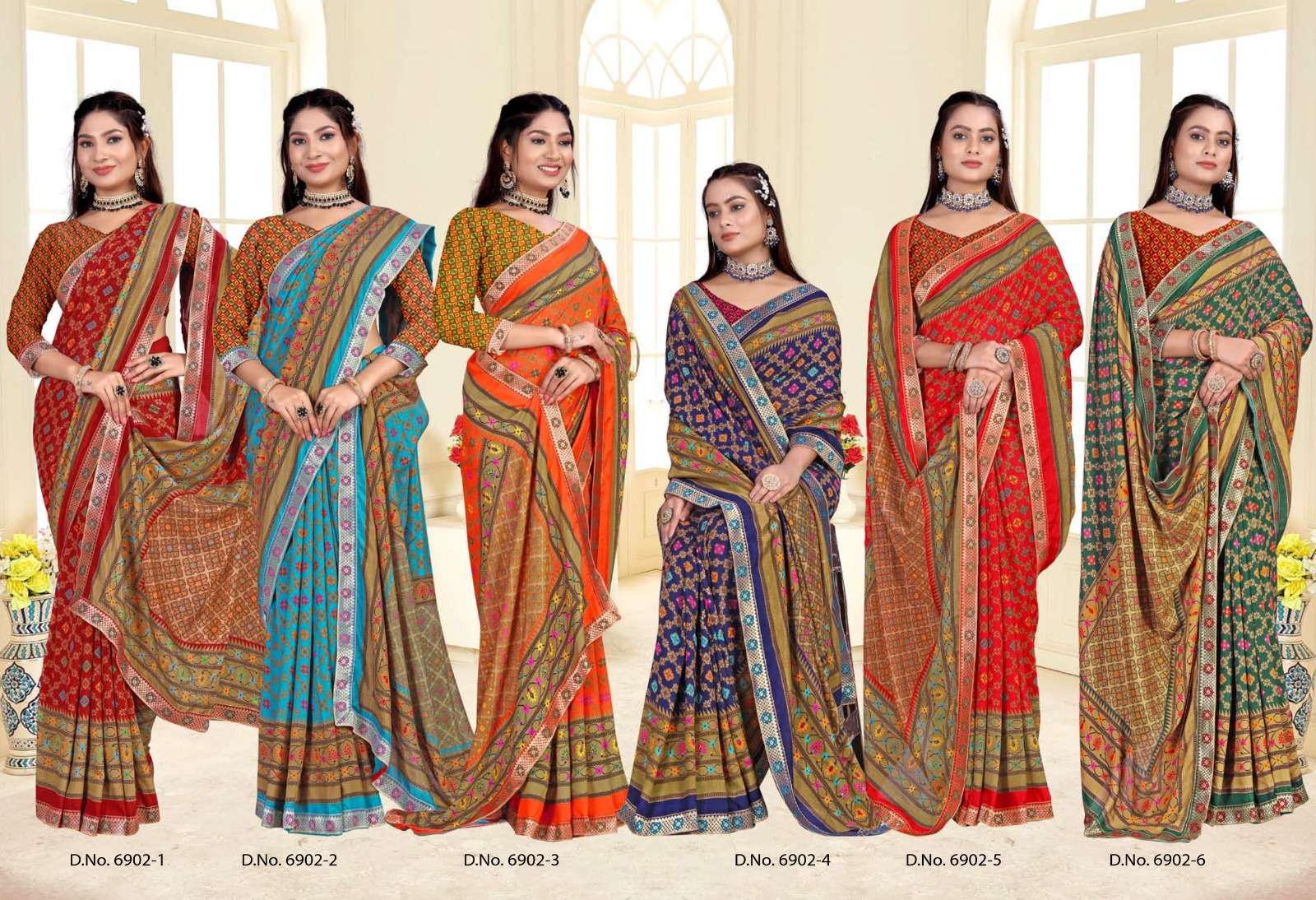 INDER SILK MILLS GENERATOR -6902 Saree Wholesale catalog