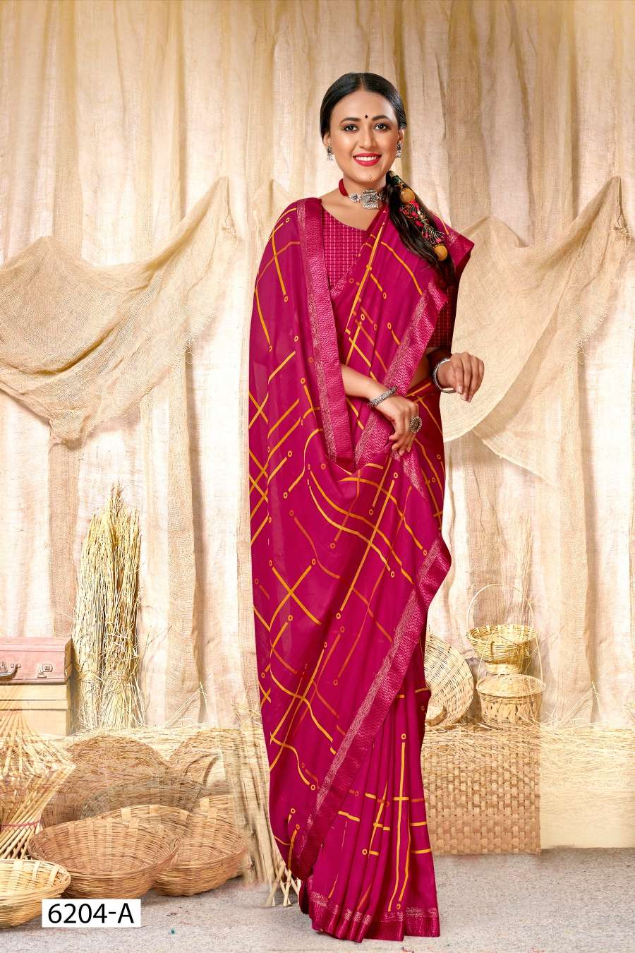 INDER SILK MILLS SURBHI-6204 Saree Wholesale catalog