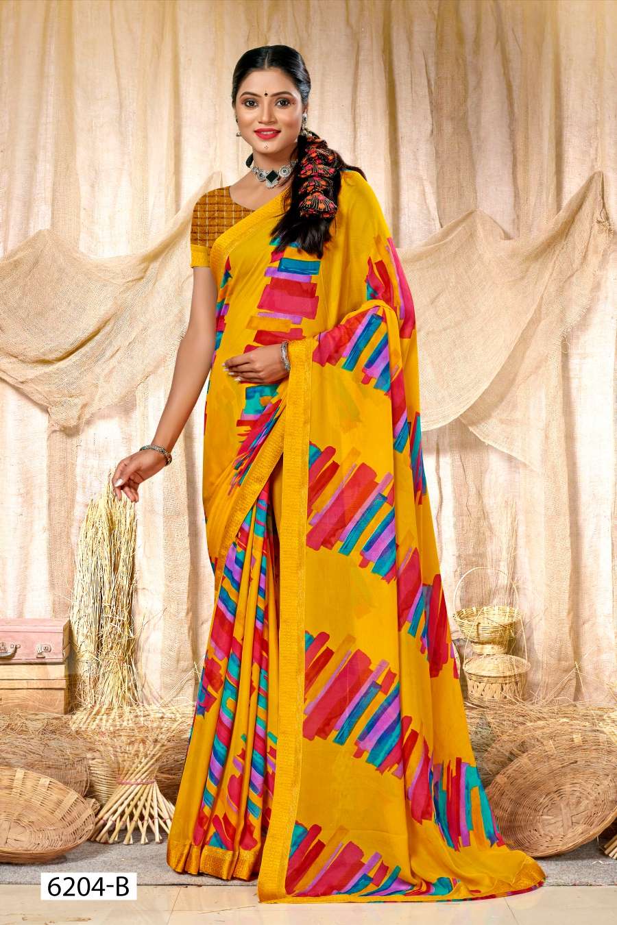 INDER SILK MILLS SURBHI-6204 Saree Wholesale catalog