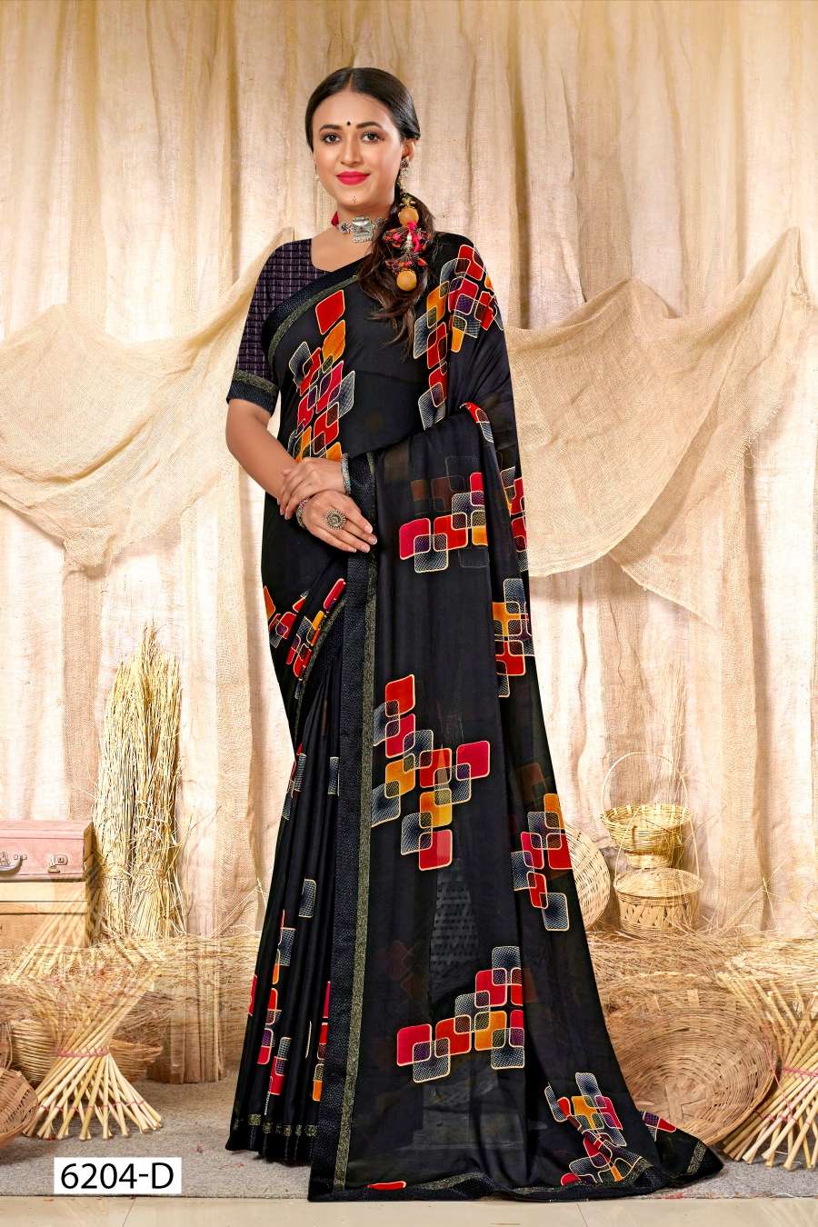 INDER SILK MILLS SURBHI-6204 Saree Wholesale catalog