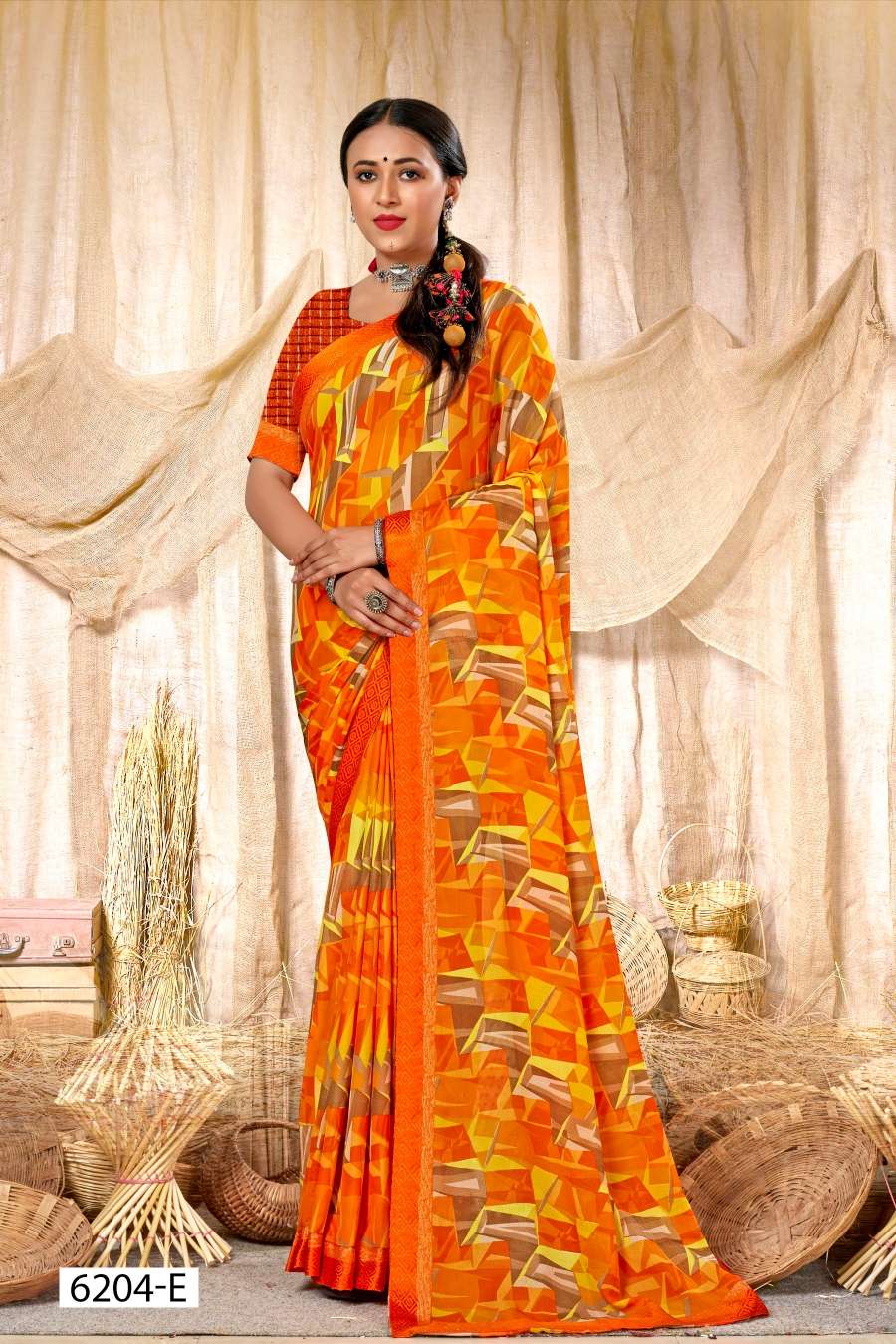 INDER SILK MILLS SURBHI-6204 Saree Wholesale catalog