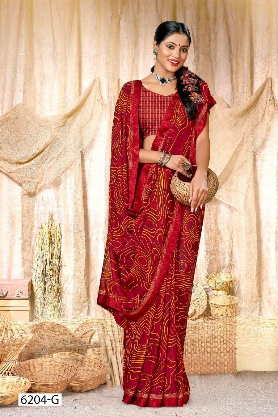 INDER SILK MILLS SURBHI-6204 Saree Wholesale catalog