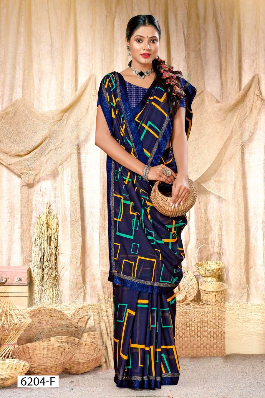 INDER SILK MILLS SURBHI-6204 Saree Wholesale catalog