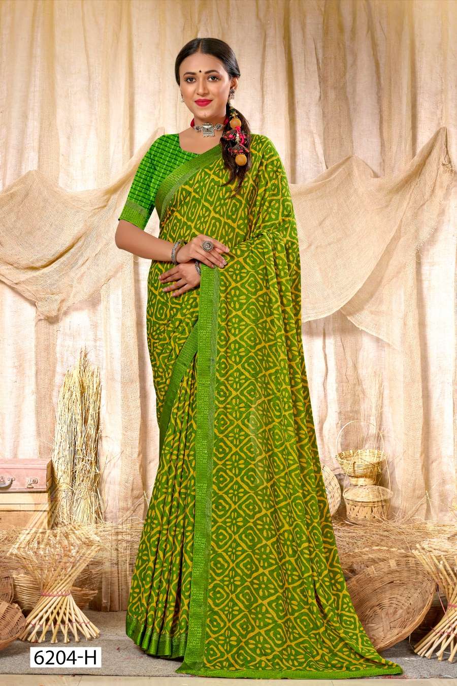 INDER SILK MILLS SURBHI-6204 Saree Wholesale catalog