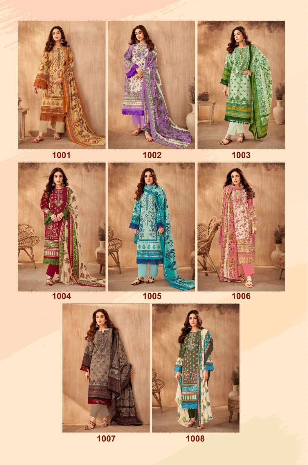 Jash Hurain Vol 1 Cotton Dress Material Wholesale catalog