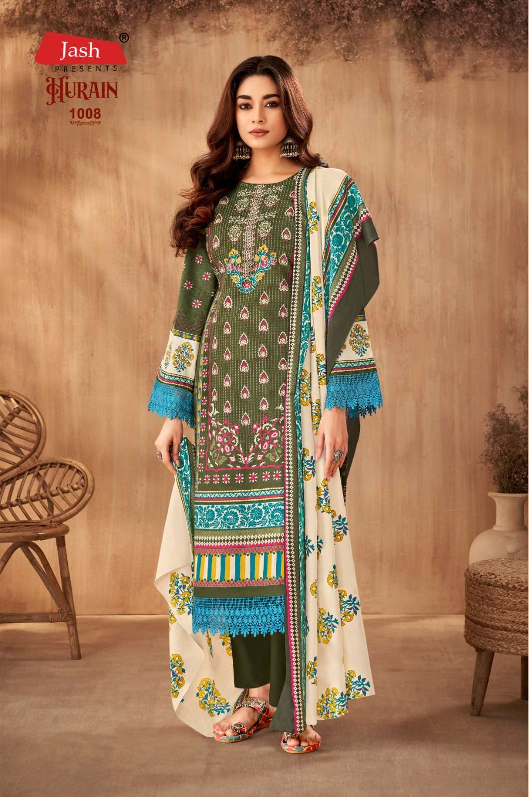 Jash Hurain Vol 1 Cotton Dress Material Wholesale catalog