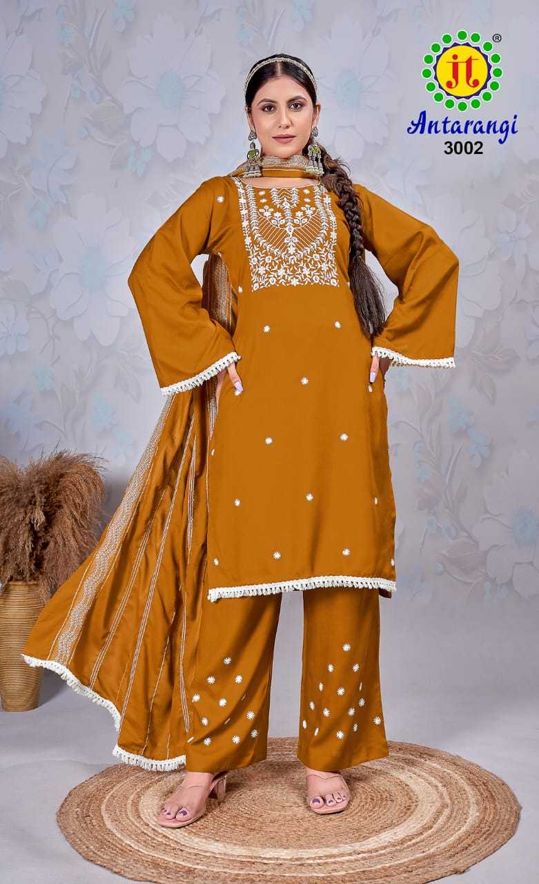 Jt Antarangi Vol 3 Rayon Dress Material Wholesale catalog