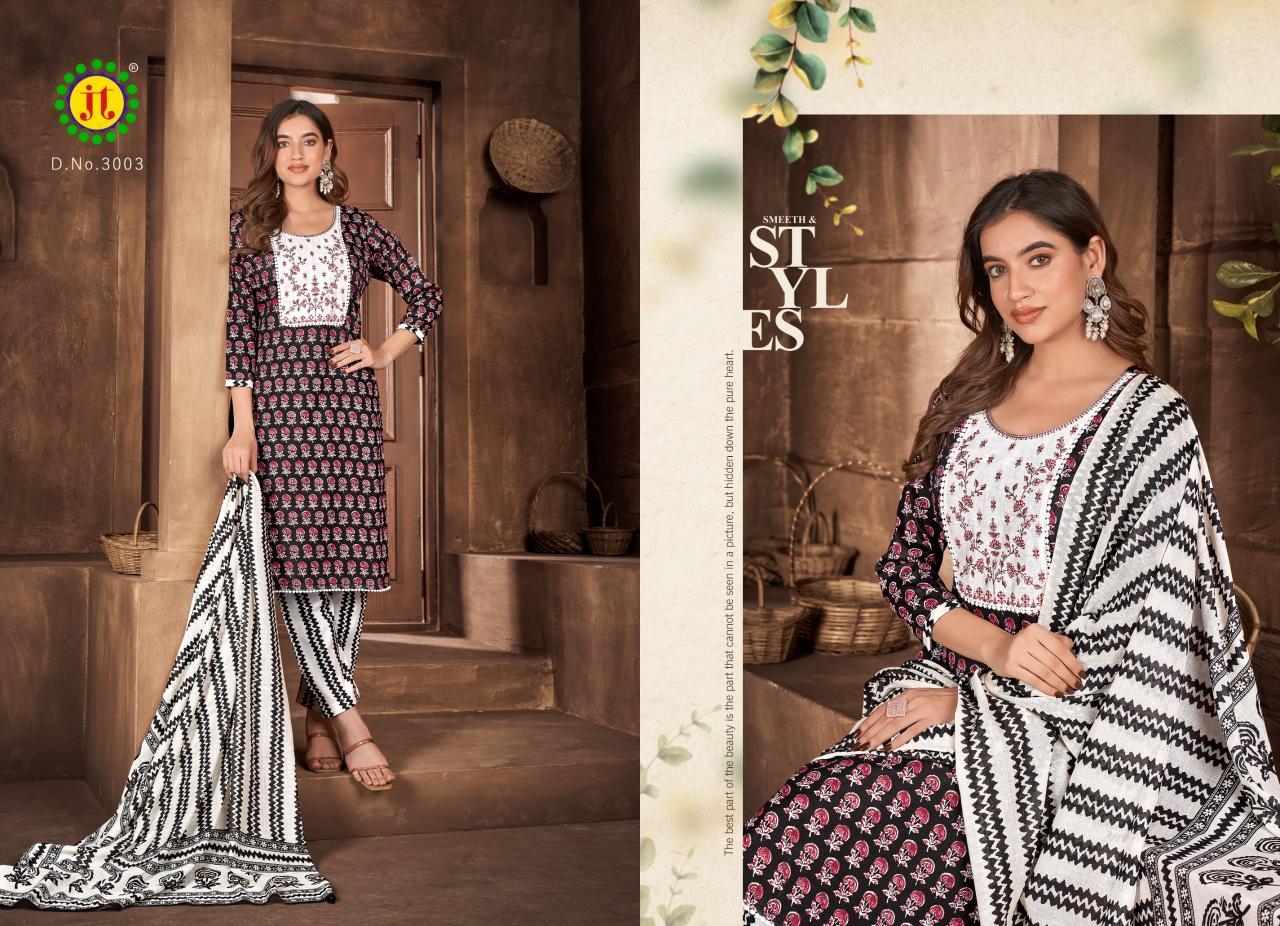 Jt Zara Vol 3 Slub Printed Dress Material Wholesale catalog