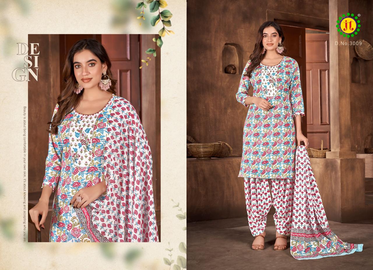 Jt Zara Vol 3 Slub Printed Dress Material Wholesale catalog