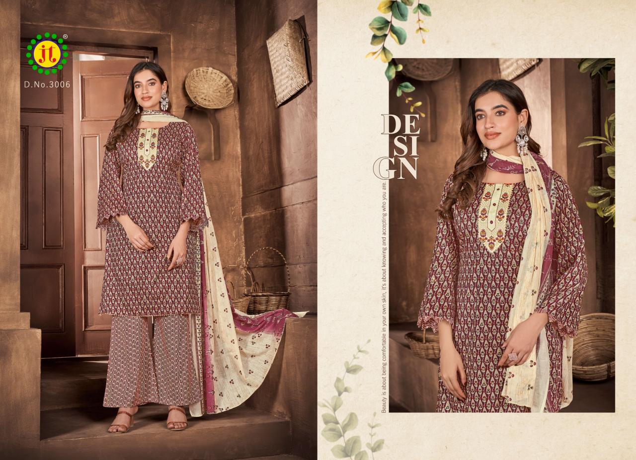 Jt Zara Vol 3 Slub Printed Dress Material Wholesale catalog
