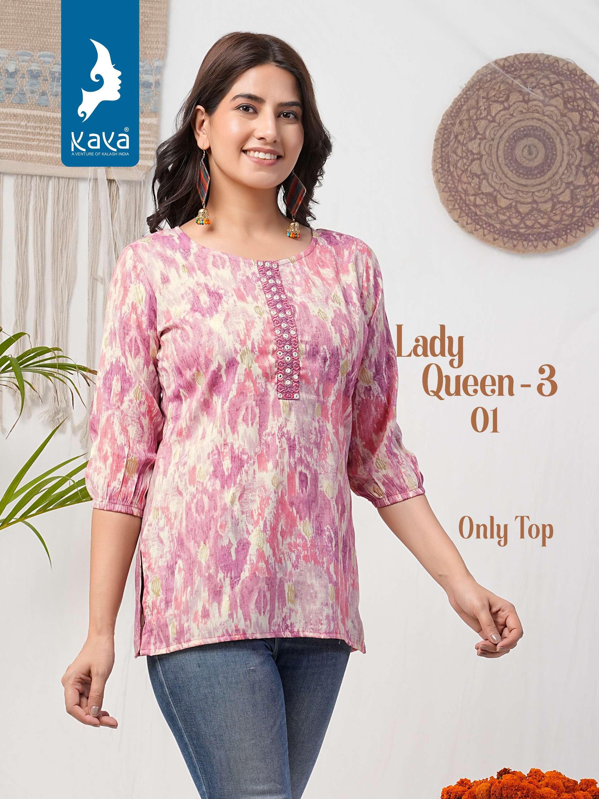 KAYA LADY QUEEN-3 Kurti Wholesale catalog