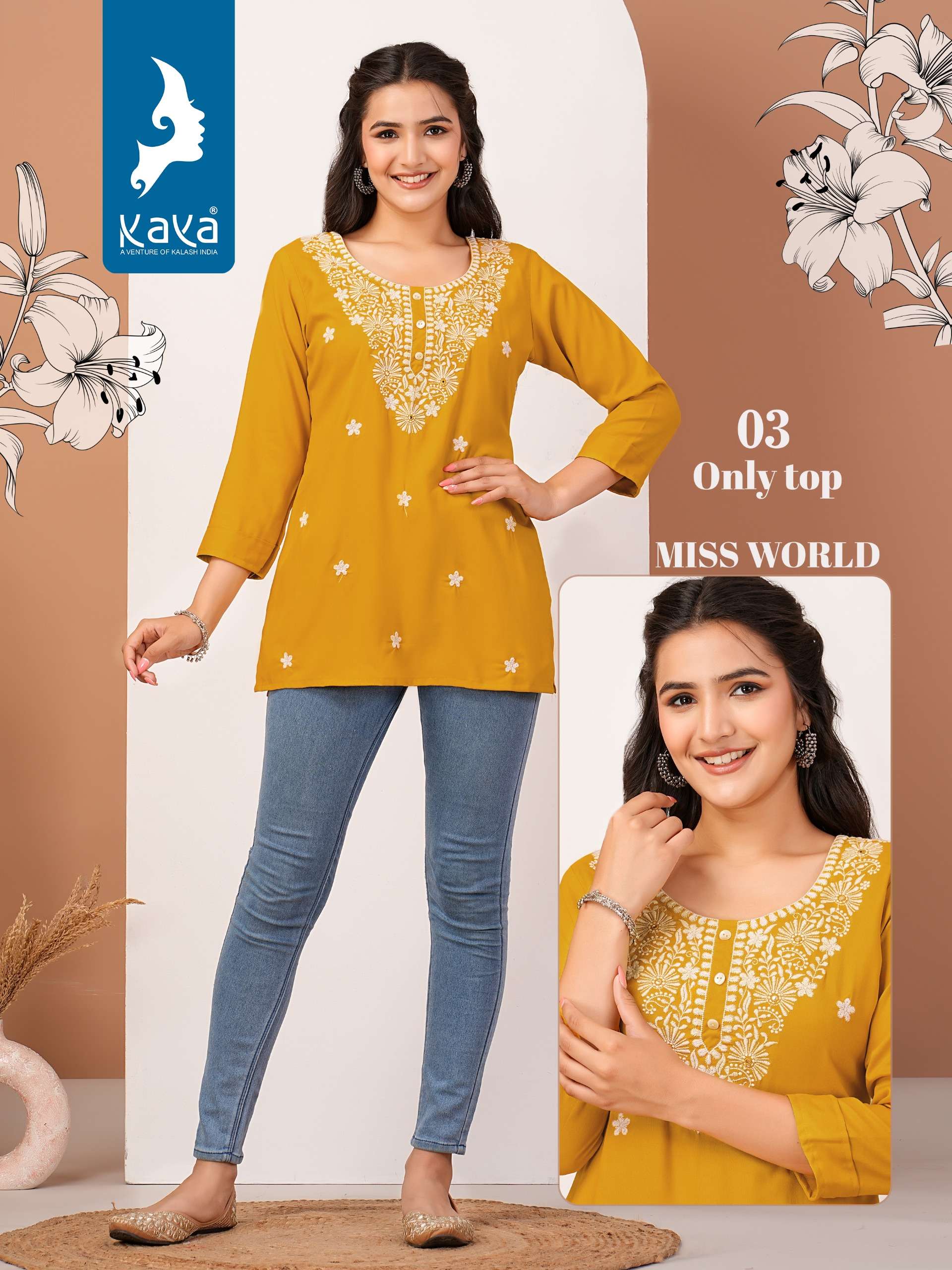 KAYA MISS WORLD KURTI Wholesale catalog