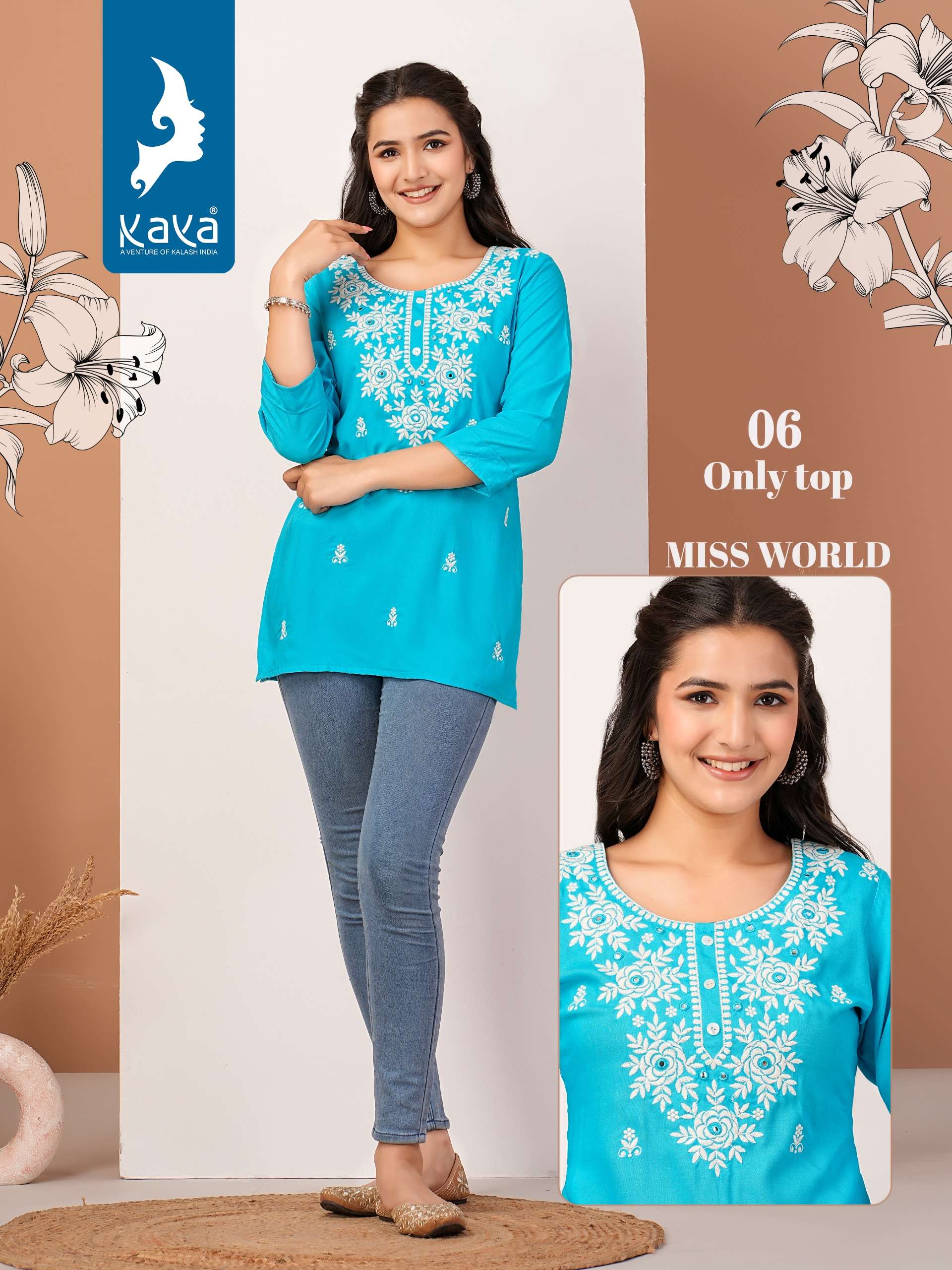 KAYA MISS WORLD KURTI Wholesale catalog