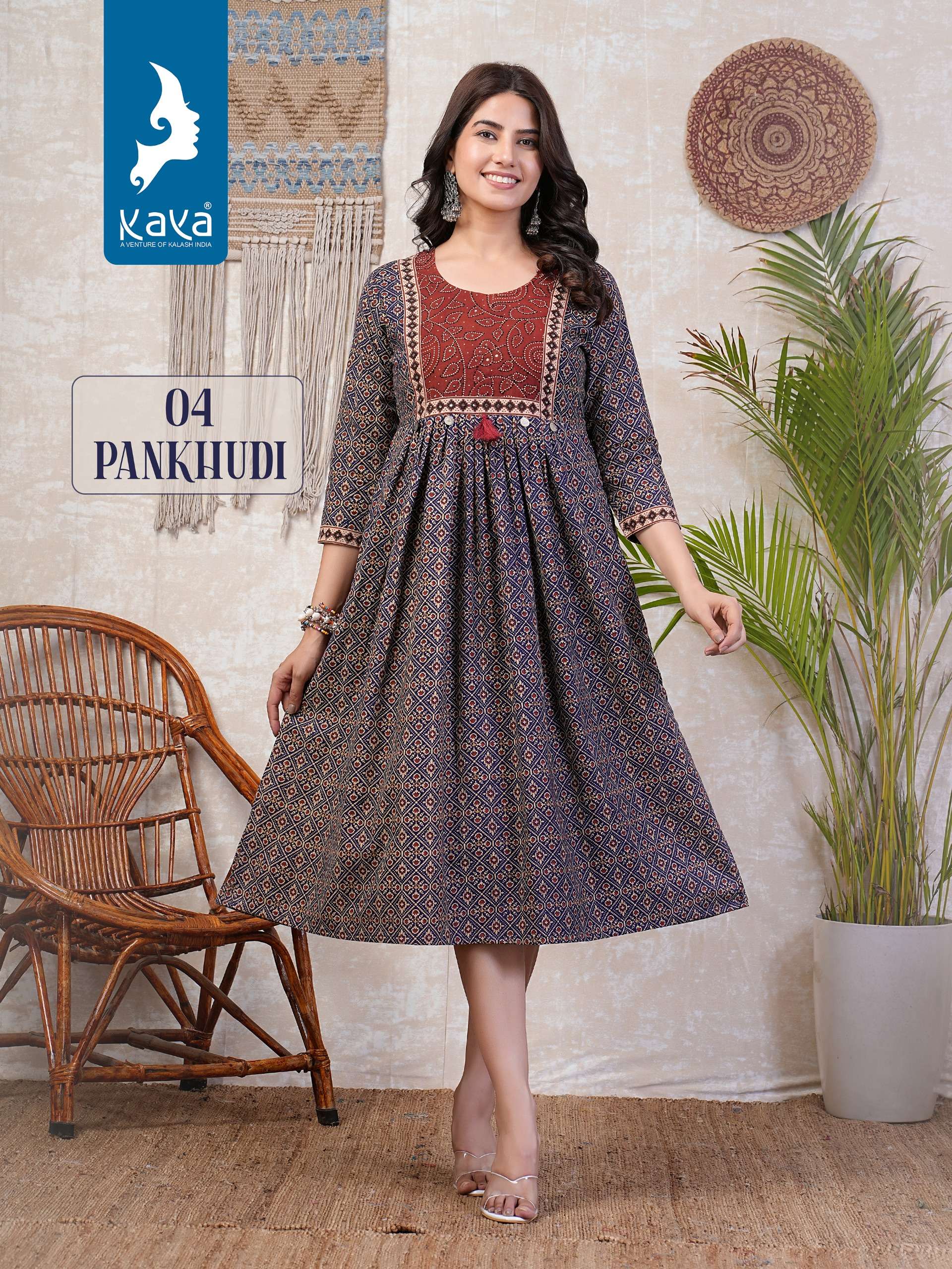 KAYA PANKHUDI Kurti Wholesale catalog