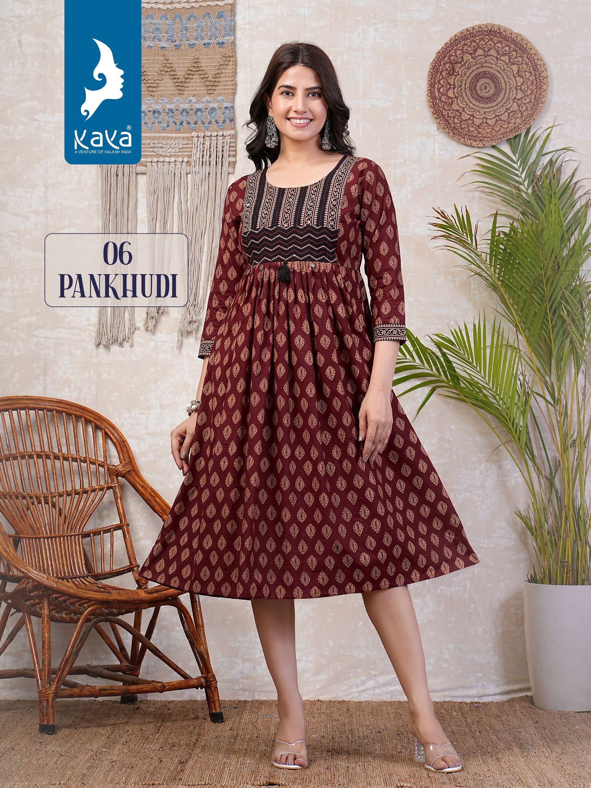 KAYA PANKHUDI Kurti Wholesale catalog