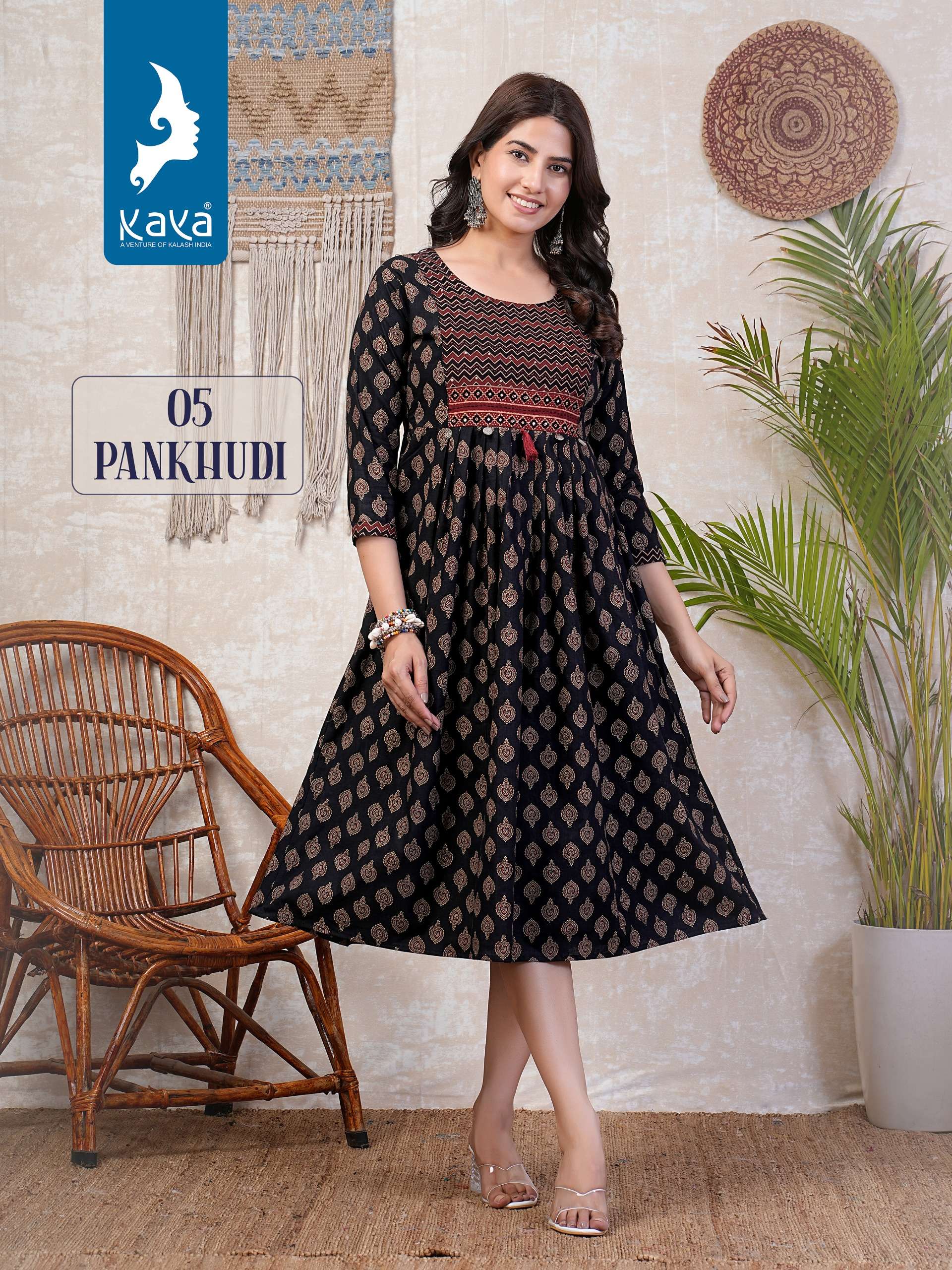 KAYA PANKHUDI Kurti Wholesale catalog