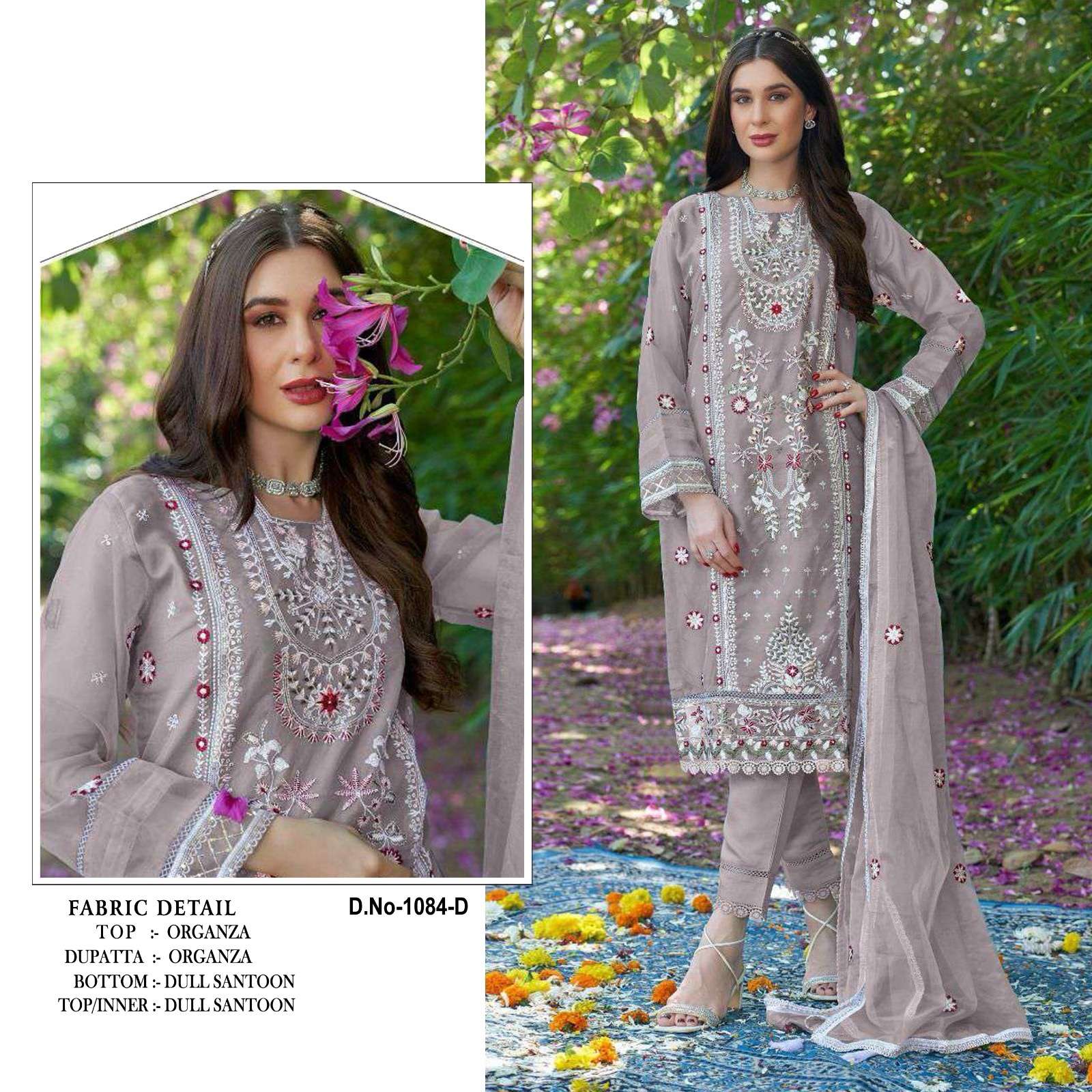 Kb Super Hit 1084 Organza Designer Salwar Suit Wholesale catalog