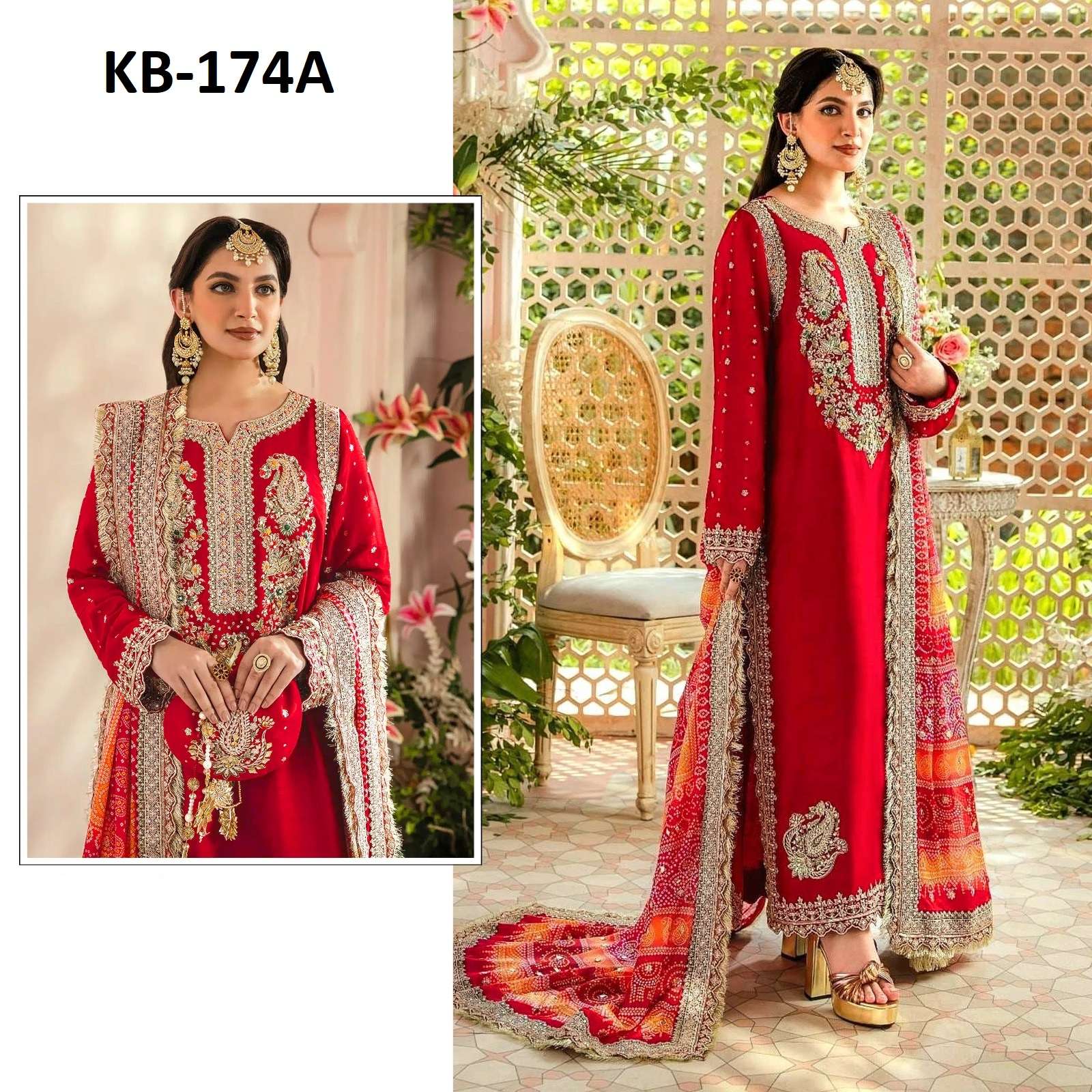 Kb Super Hit 174 Georgette Salwar Kameez Wholesale catalog