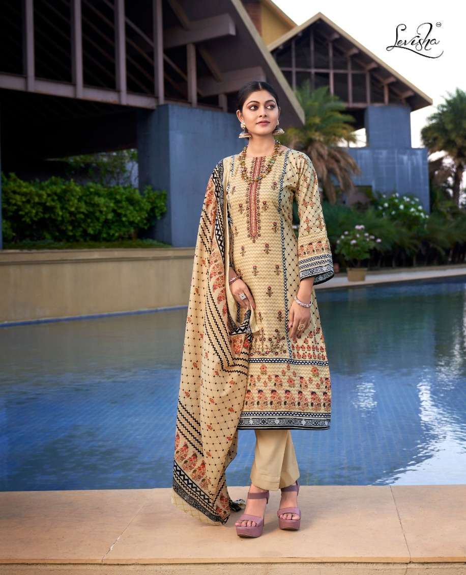 Levisha JASHN-E-NOOR Dress Materials Wholesale catalog