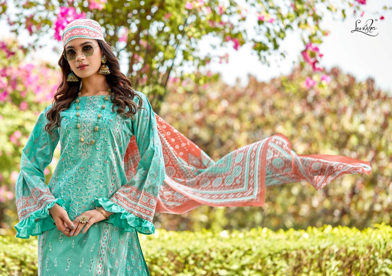 Levisha Sana Samiya Cemric Cotton Printed Dress Material Wholesale catalog