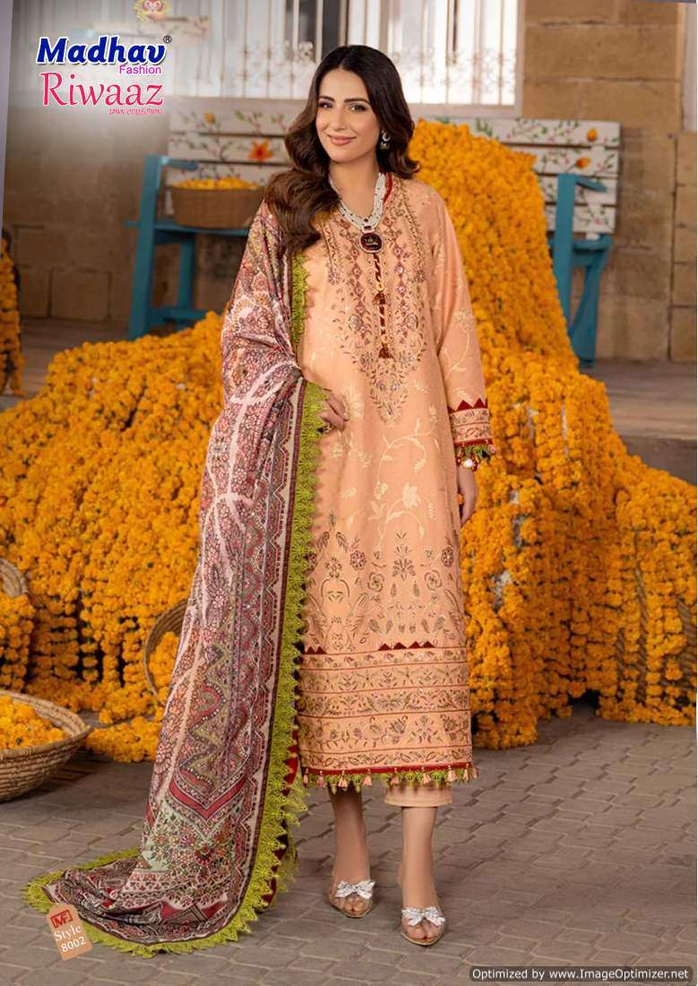 Madhav Riwaaz Vol 8 Cotton Dress Material Wholesale catalog