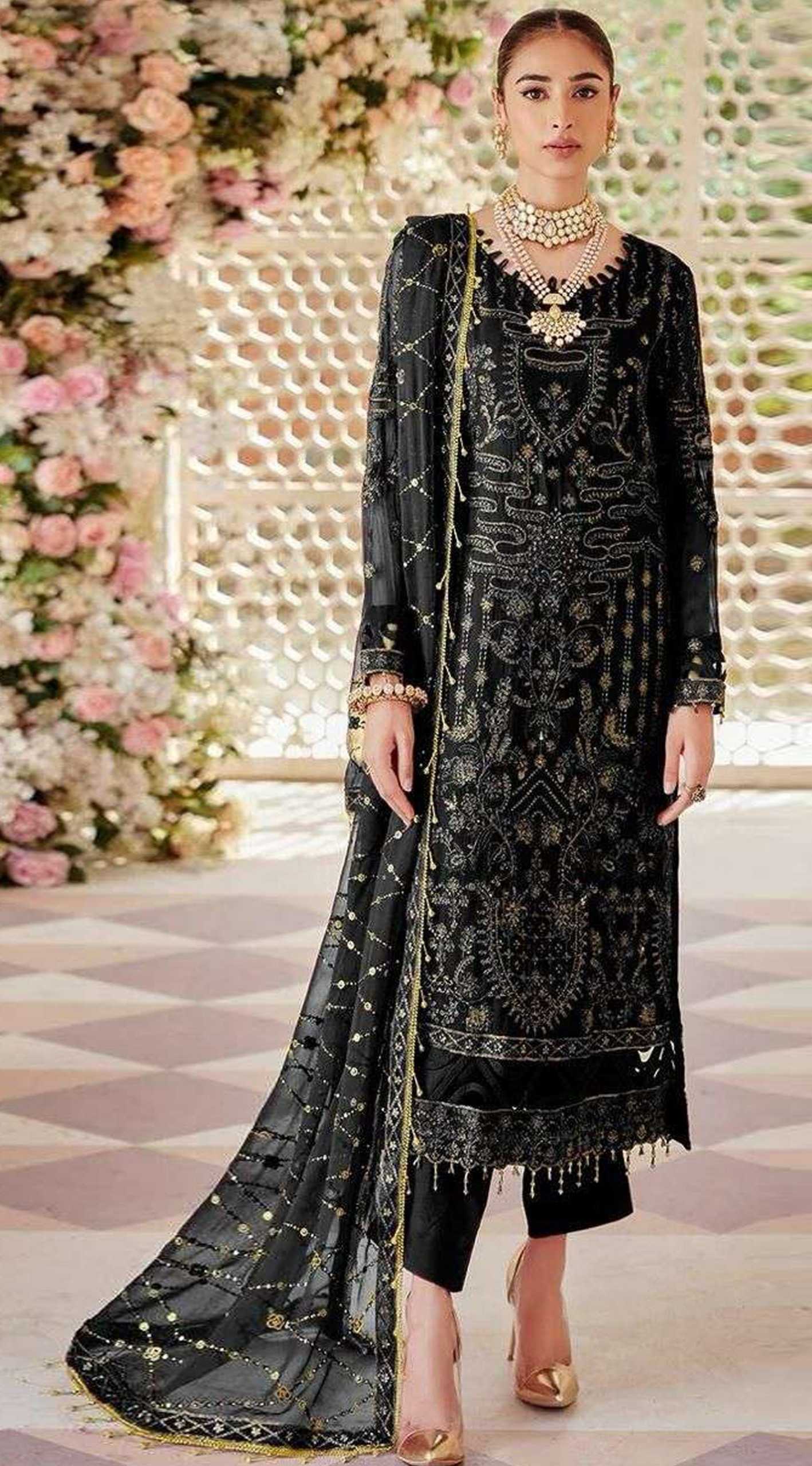Mahnur Vol 46 Georgette Salwar Kameez  Wholesale catalog