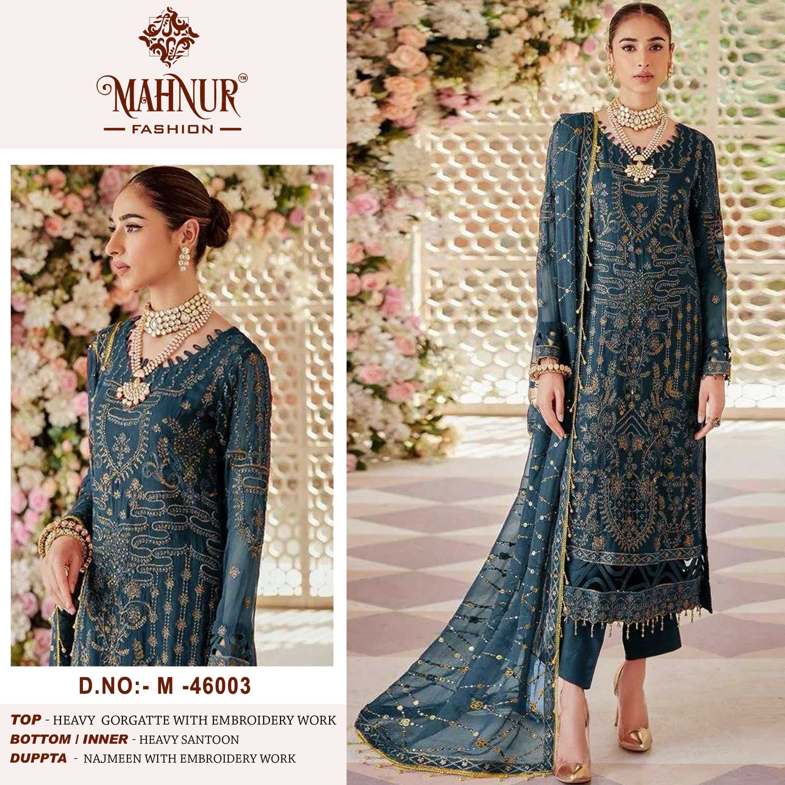 Mahnur Vol 46 Georgette Salwar Kameez  Wholesale catalog