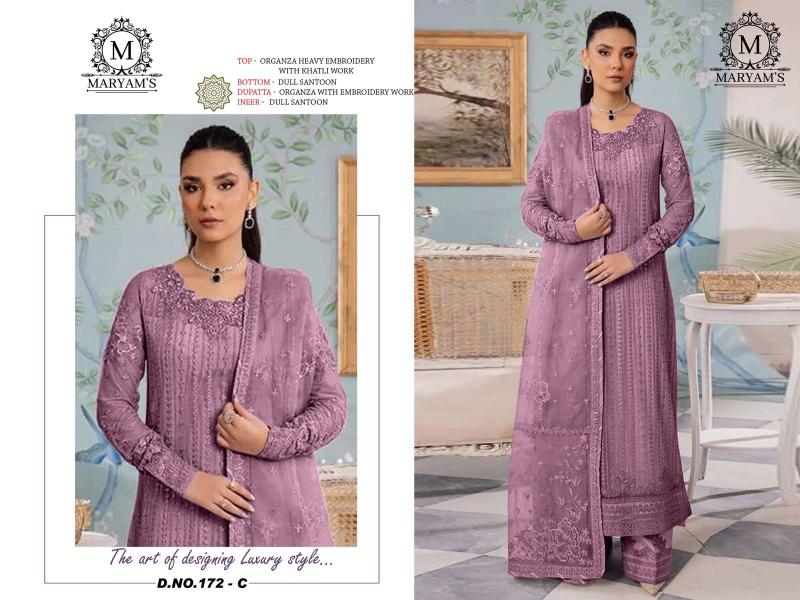 Maryams 172 Embroidered Salwar Kameez Wholesale catalog