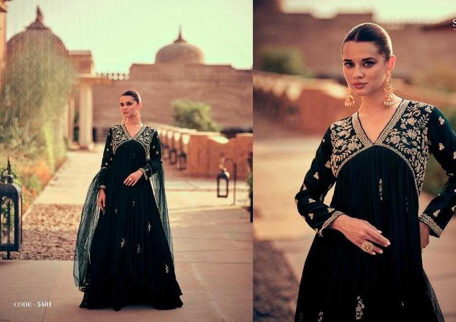 Maskara 5400 To 5404 Premium Silk Embroidered Salwar Suit Wholesale catalog