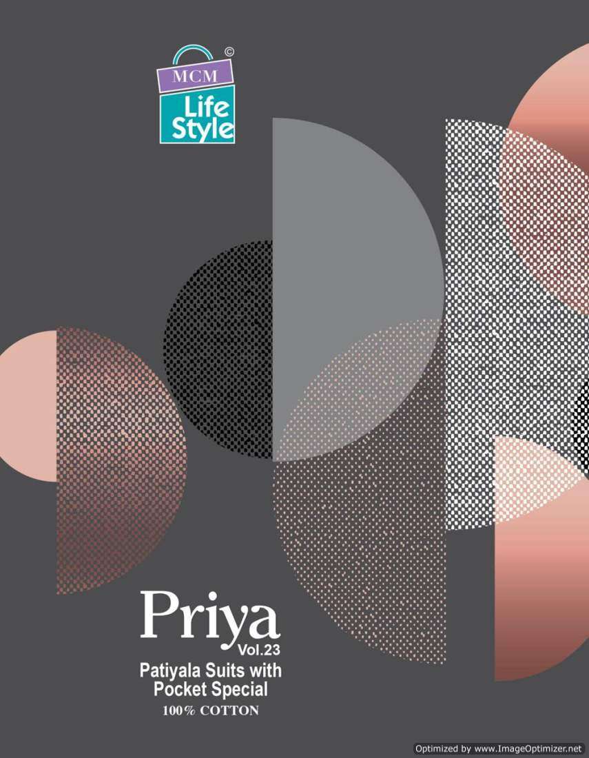 MCM Lifestyle Priya Vol-23 – Dress Material - Wholesale Catalog