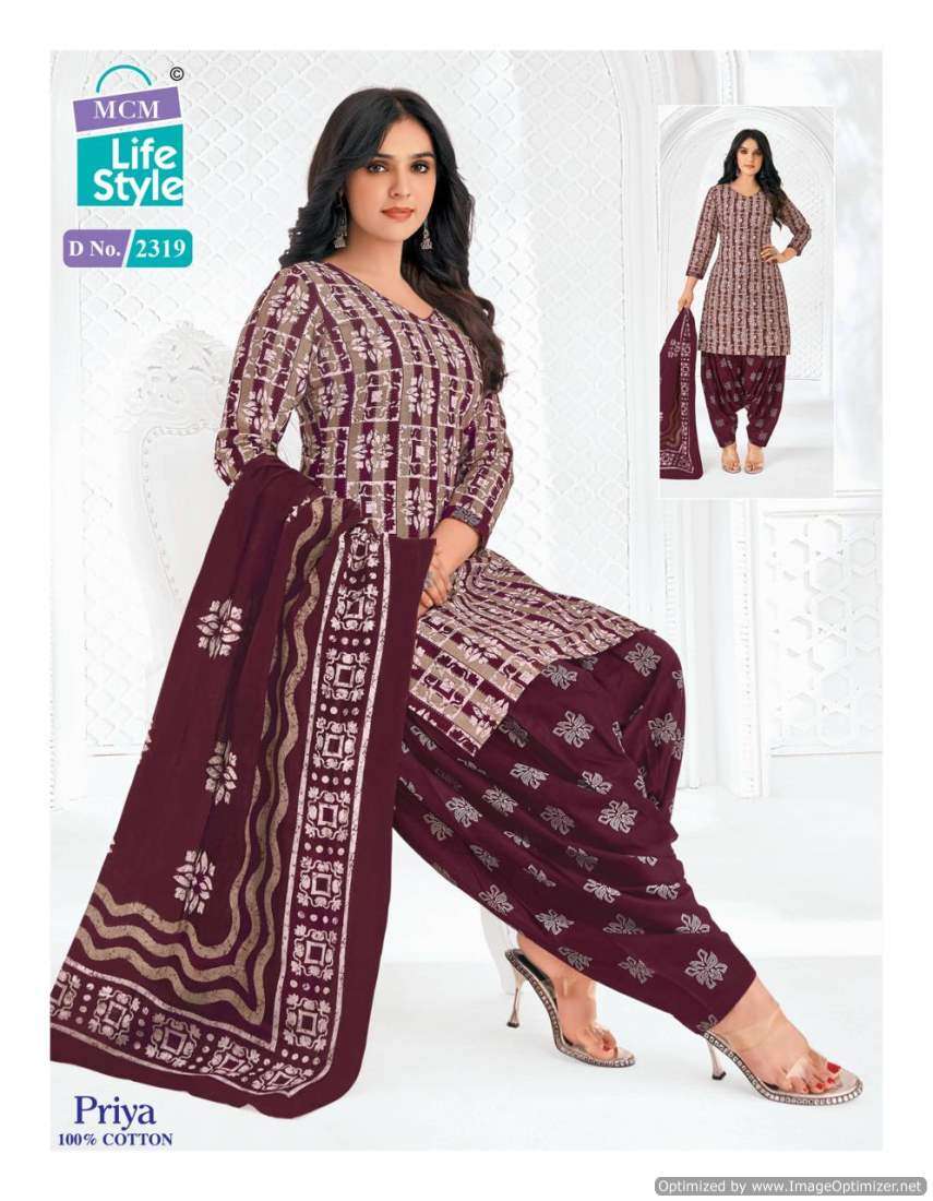 MCM Lifestyle Priya Vol-23 – Dress Material - Wholesale Catalog
