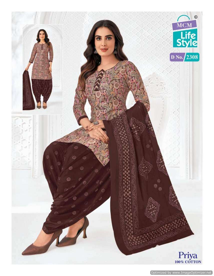 MCM Lifestyle Priya Vol-23 – Dress Material - Wholesale Catalog