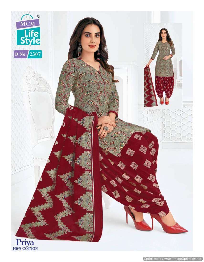MCM Lifestyle Priya Vol-23 – Dress Material - Wholesale Catalog