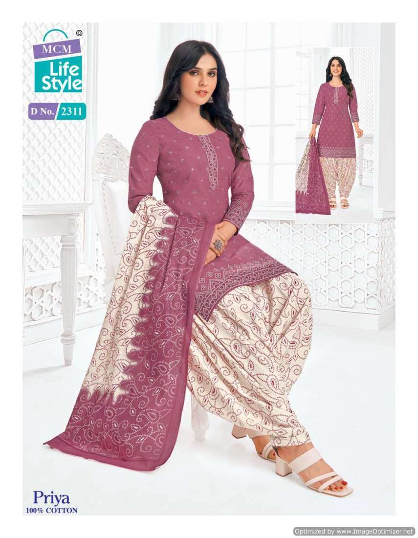 MCM Lifestyle Priya Vol-23 – Dress Material - Wholesale Catalog