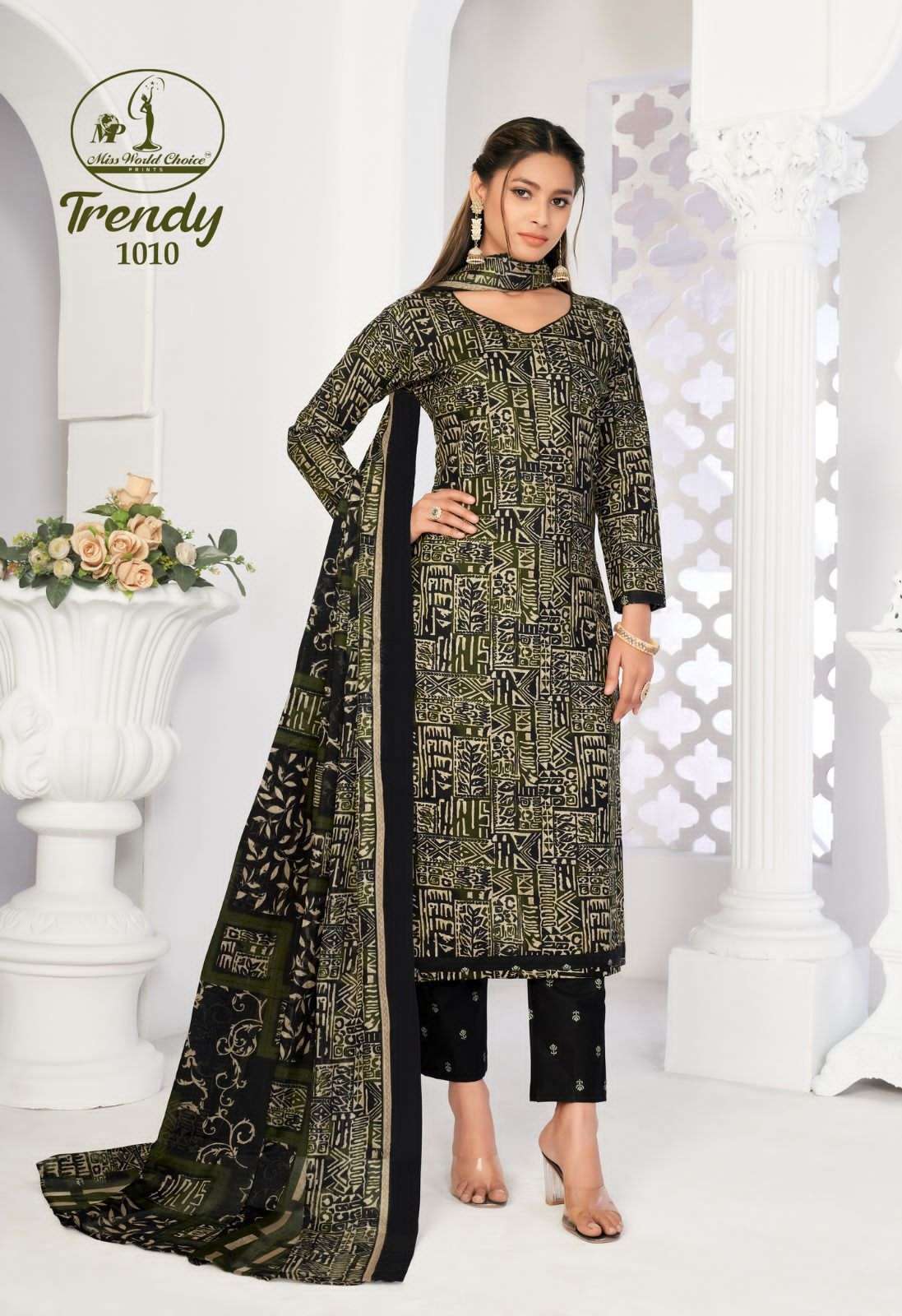 Miss World Choice Trendy Vol 1 Cotton Dress Material Wholesale catalog
