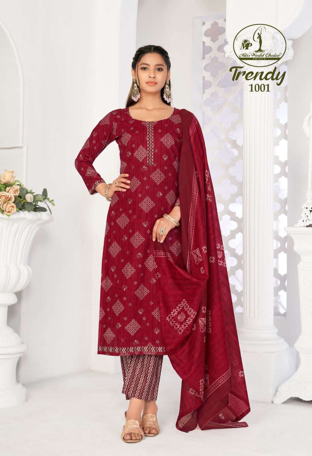 Miss World Choice Trendy Vol 1 Cotton Dress Material Wholesale catalog