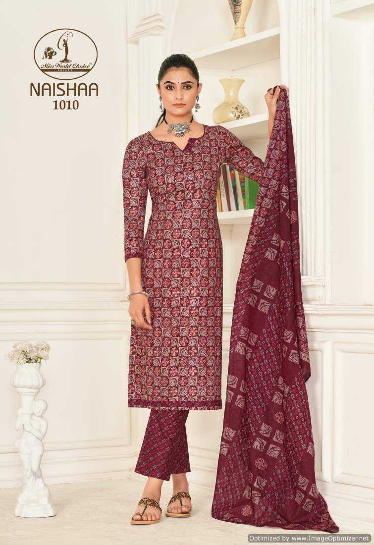 Miss World Naishaa Vol-1 – Dress Material - Wholesale Catalog