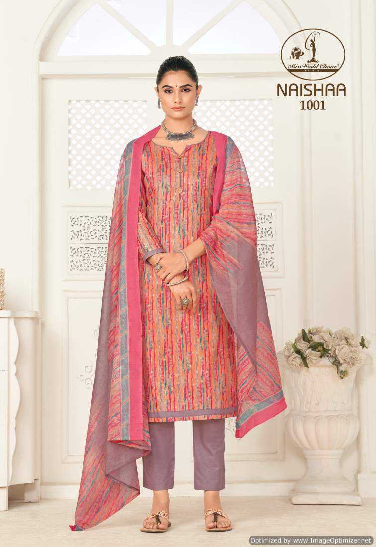 Miss World Naishaa Vol-1 – Dress Material - Wholesale Catalog