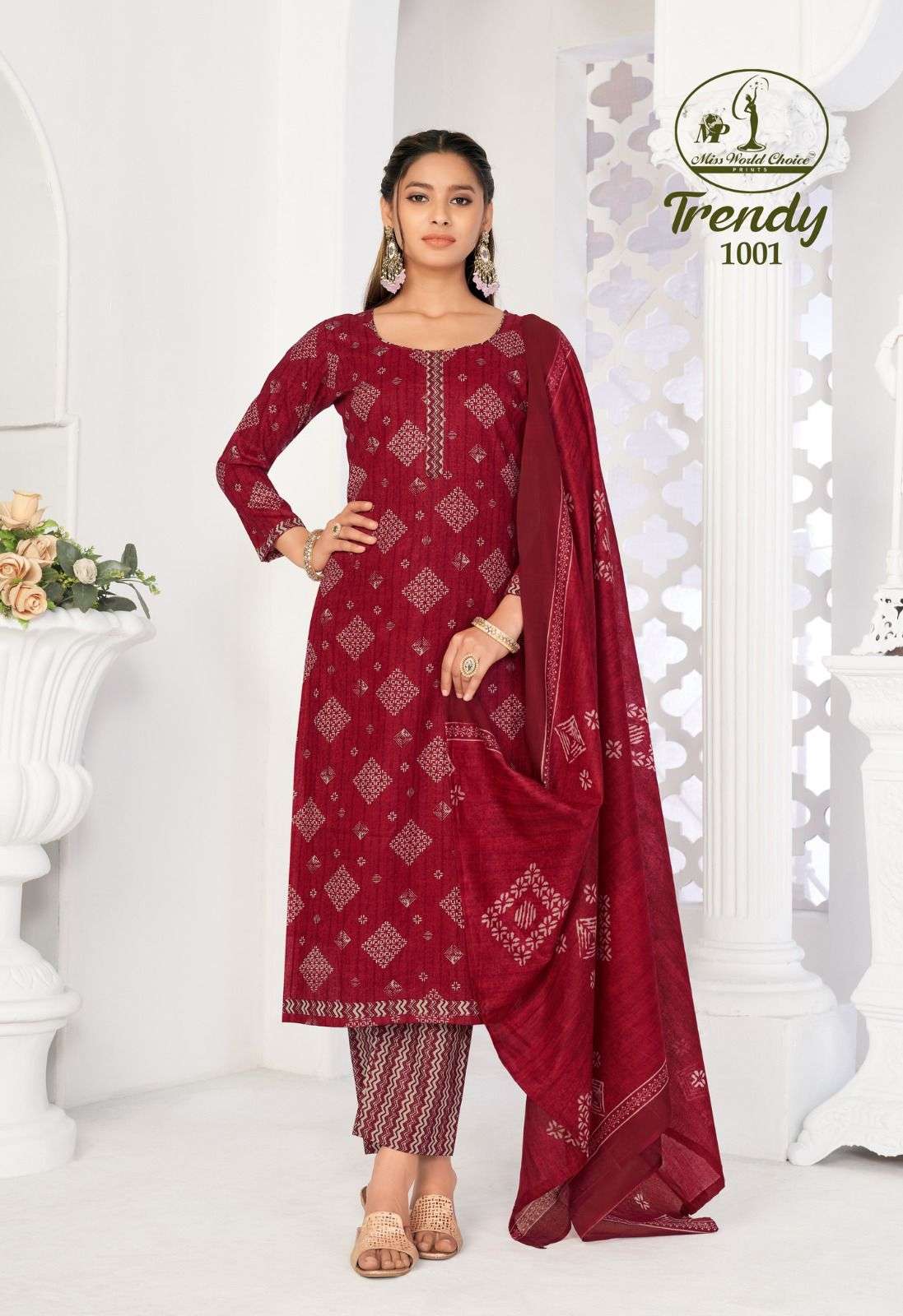 Miss World Trendy Vol-1 – Dress Material - Wholesale Catalog