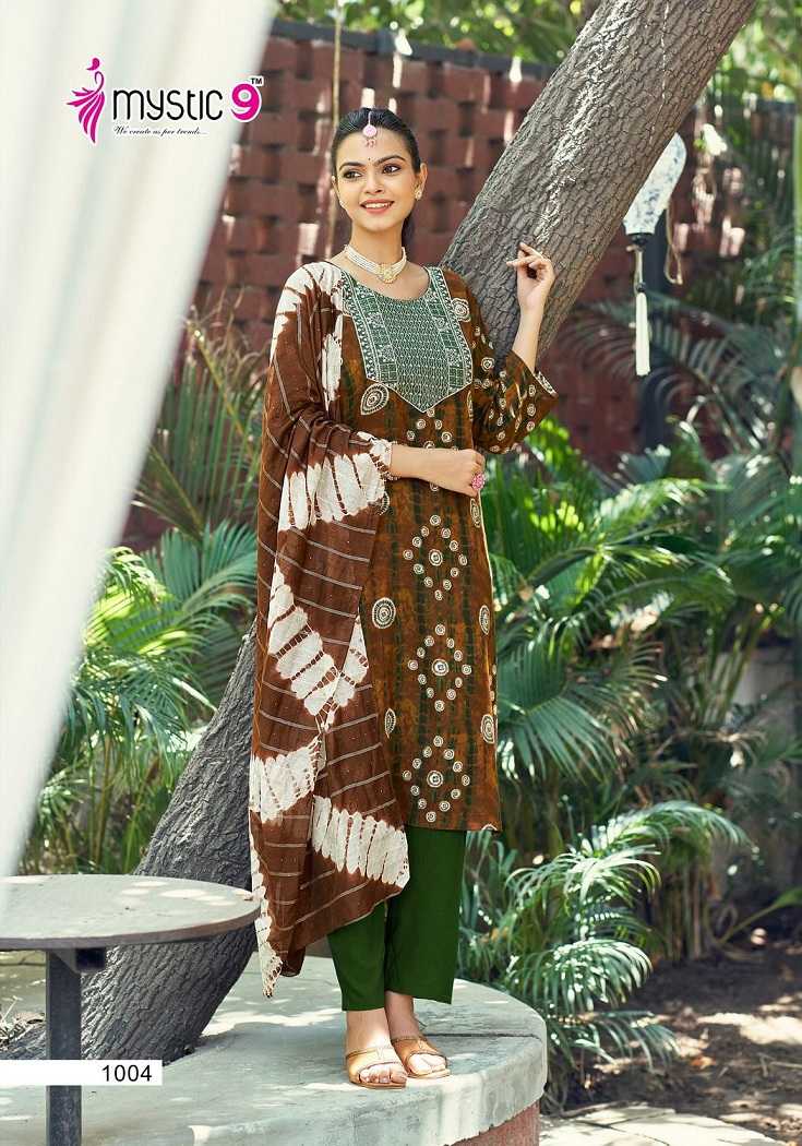 Mystic9 Khanak Vol-1 – Kurti Pant With Dupatta Wholesale Catalog