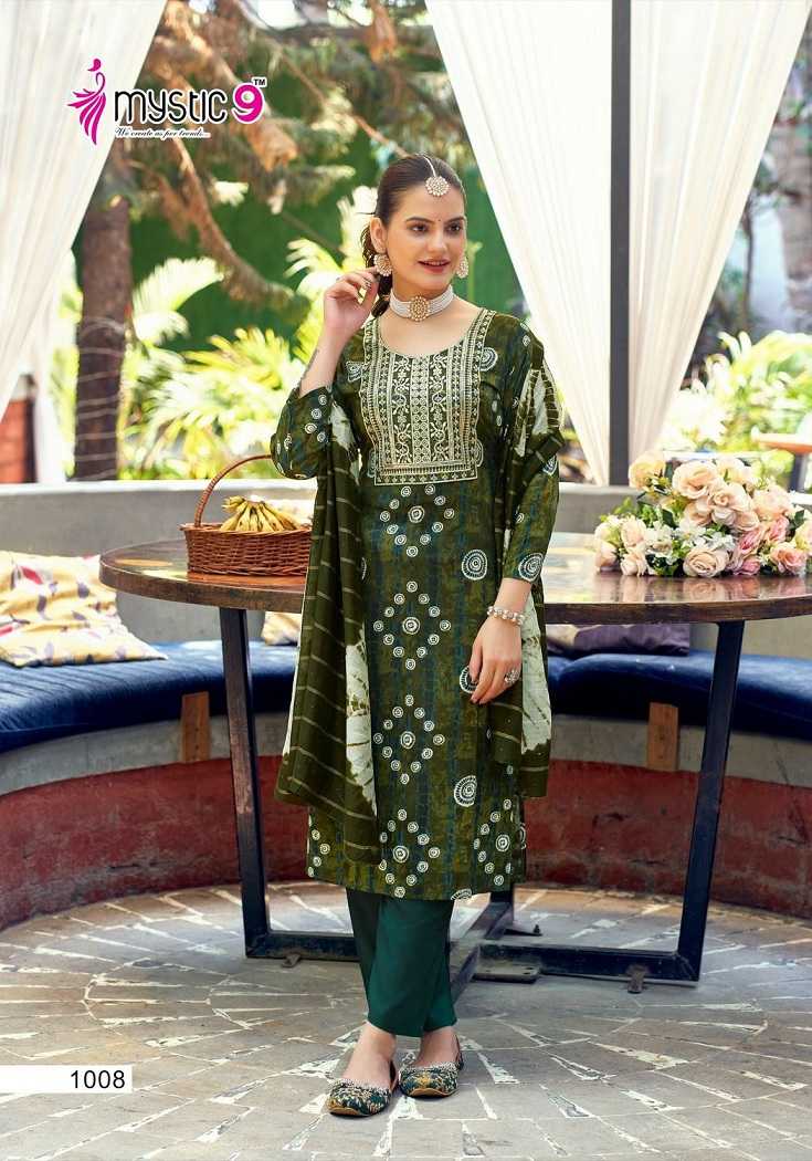 Mystic9 Khanak Vol-1 – Kurti Pant With Dupatta Wholesale Catalog
