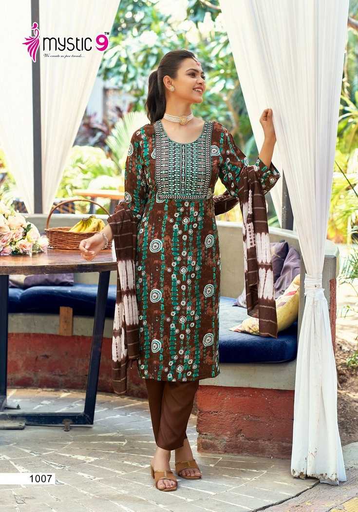 Mystic9 Khanak Vol-1 – Kurti Pant With Dupatta Wholesale Catalog