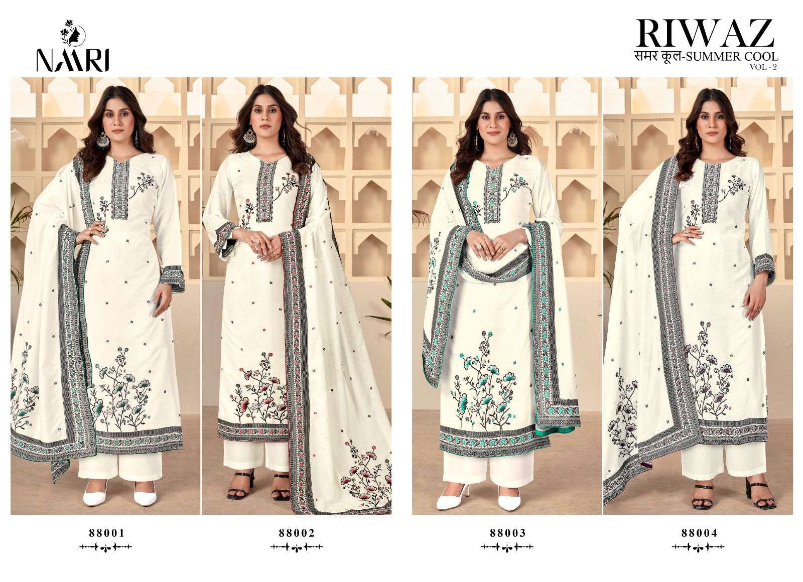 Naari Riwaz Summer Cool Vol 2 Designer Salwar Kameez Wholesale catalog