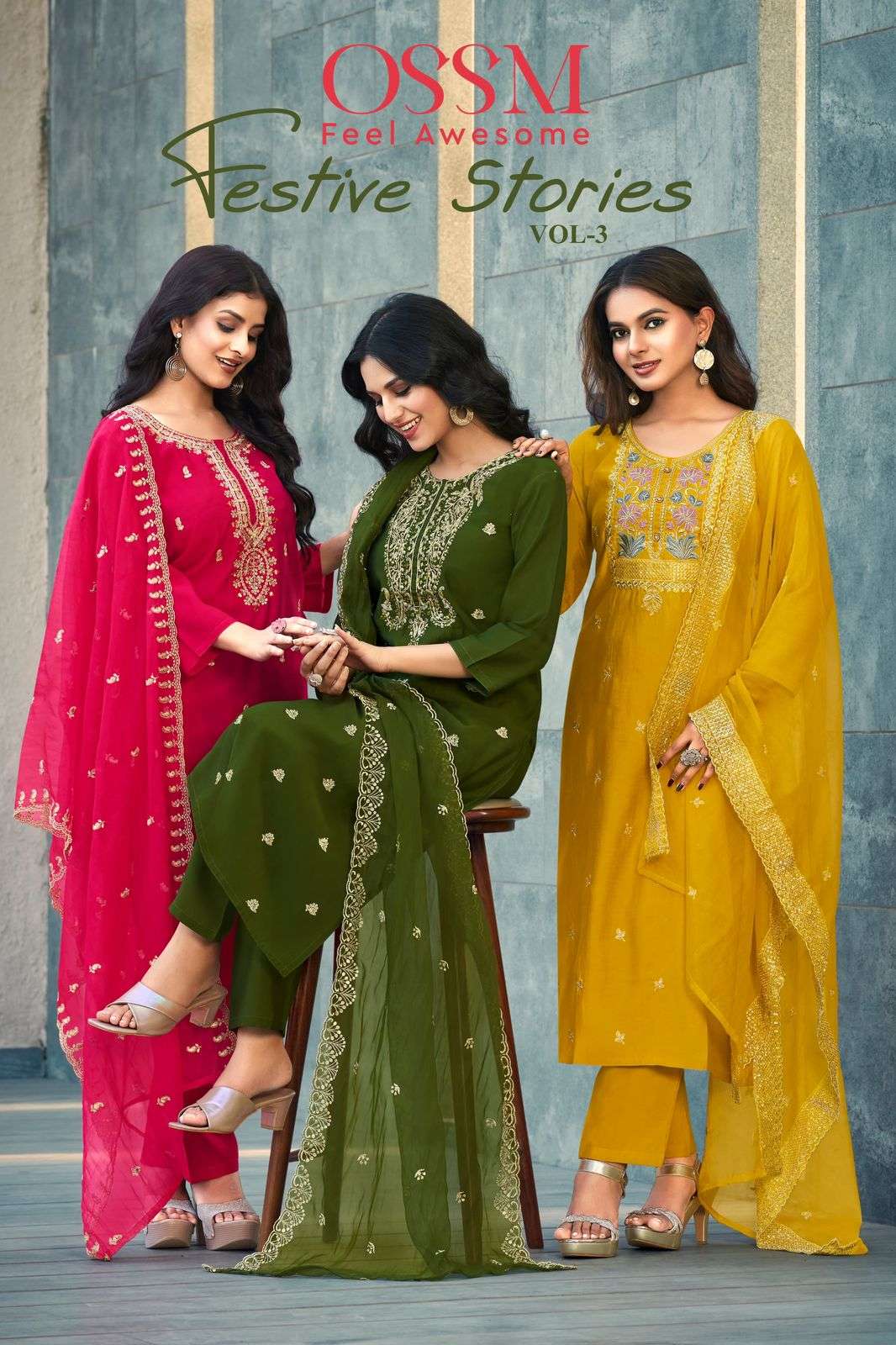 OSSM FESTIVE STORIES vol 03 Kurti wholesale catalog