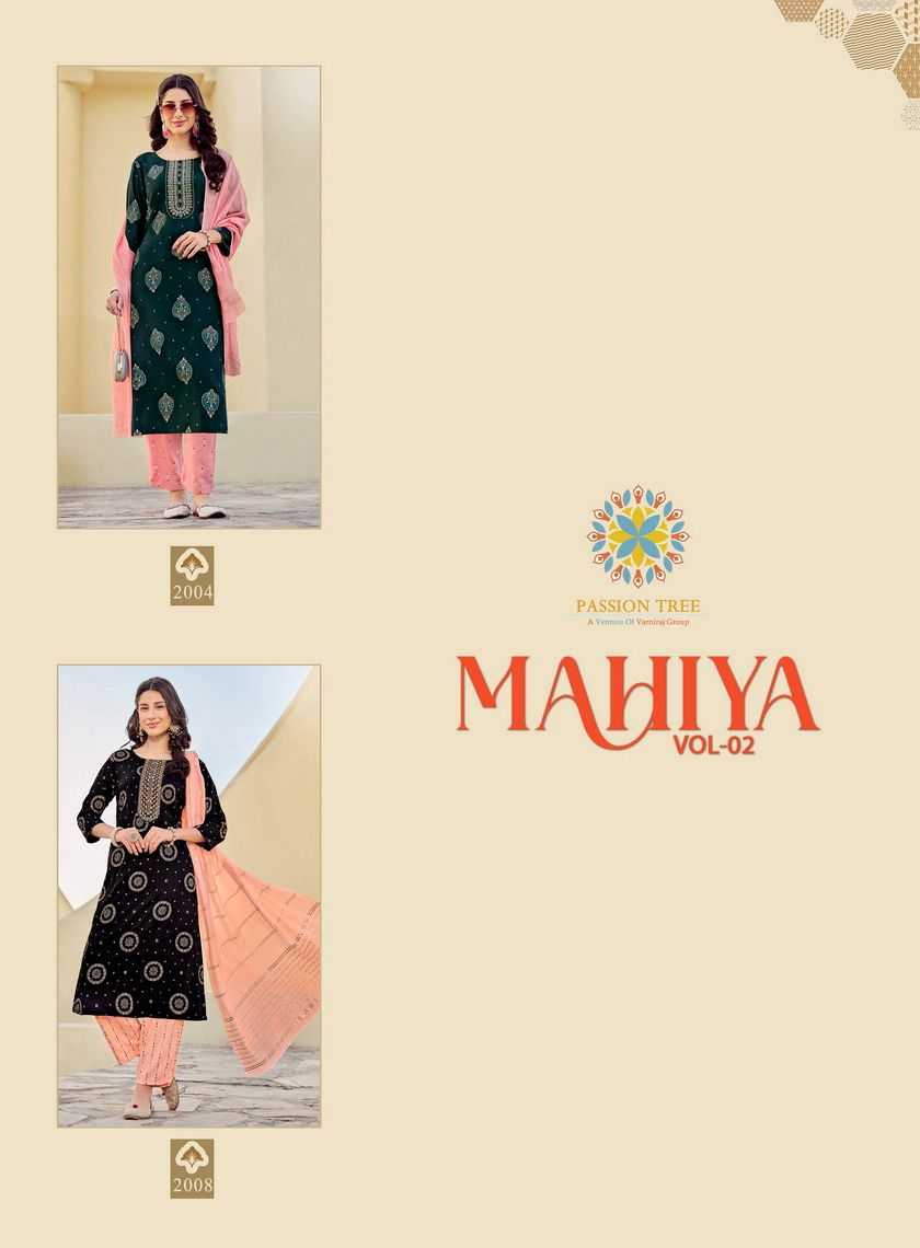 Passion Tree MAHIYA VOL-2 Kurti Wholesale catalog