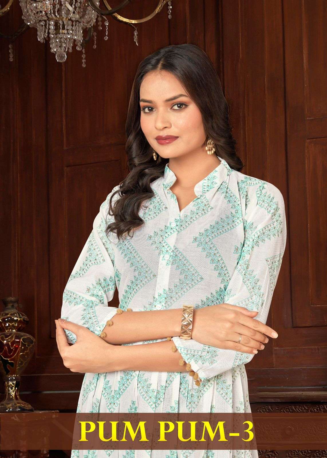 PUMPUM-3 HEAVY RAYON Kurti Wholesale catalog