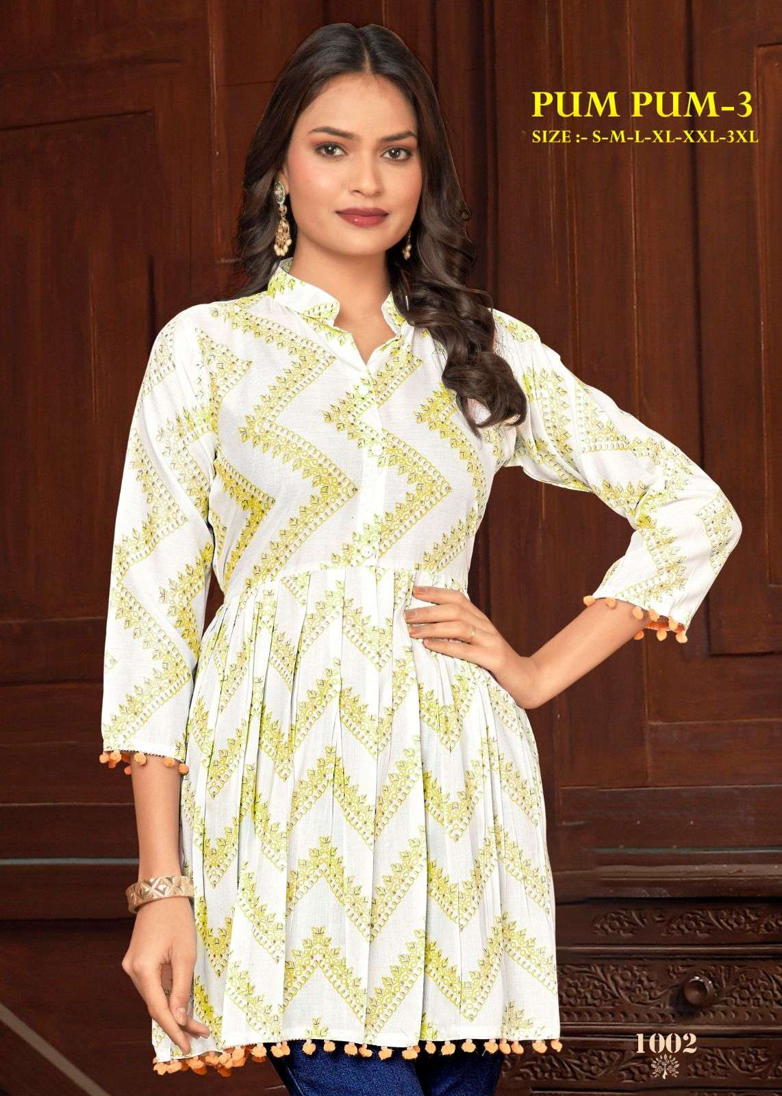PUMPUM-3 HEAVY RAYON Kurti Wholesale catalog