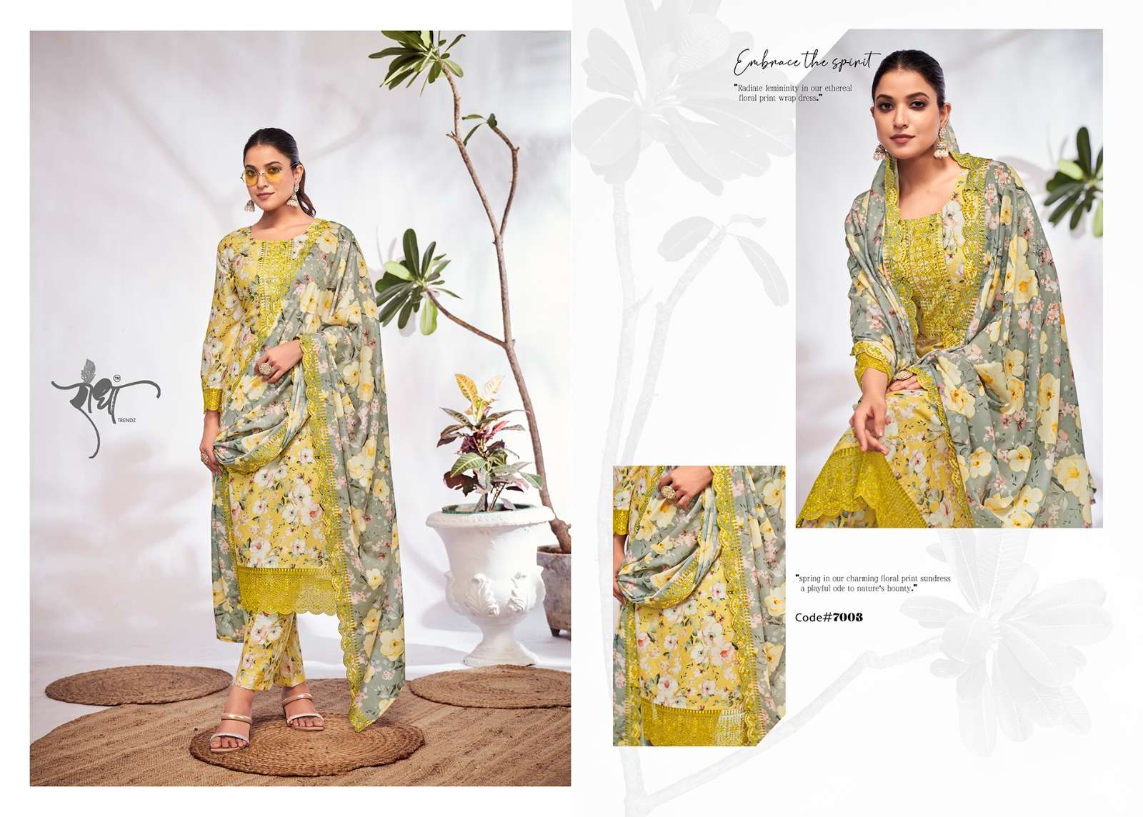 RADHA TRENDZ Dress Materials Wholesale catalog